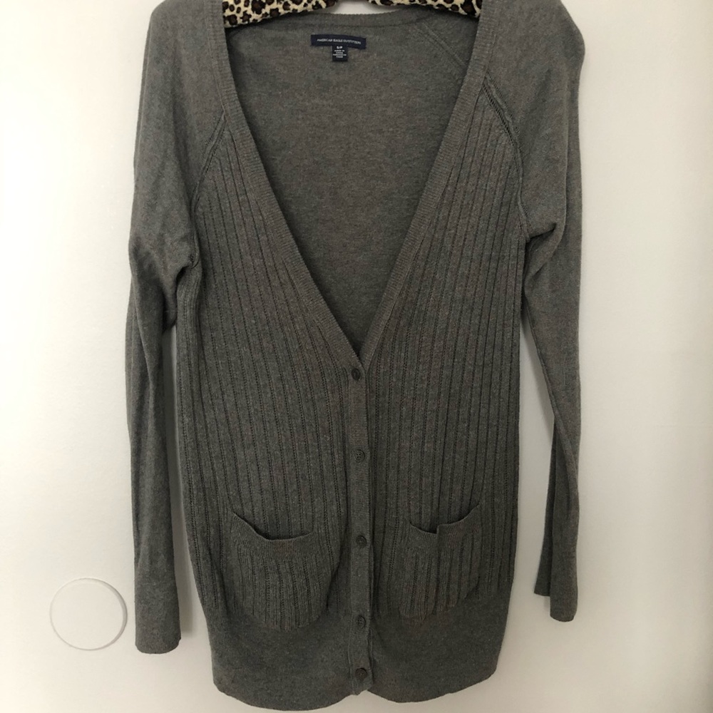 American Eagle Dark Grey Cardigan